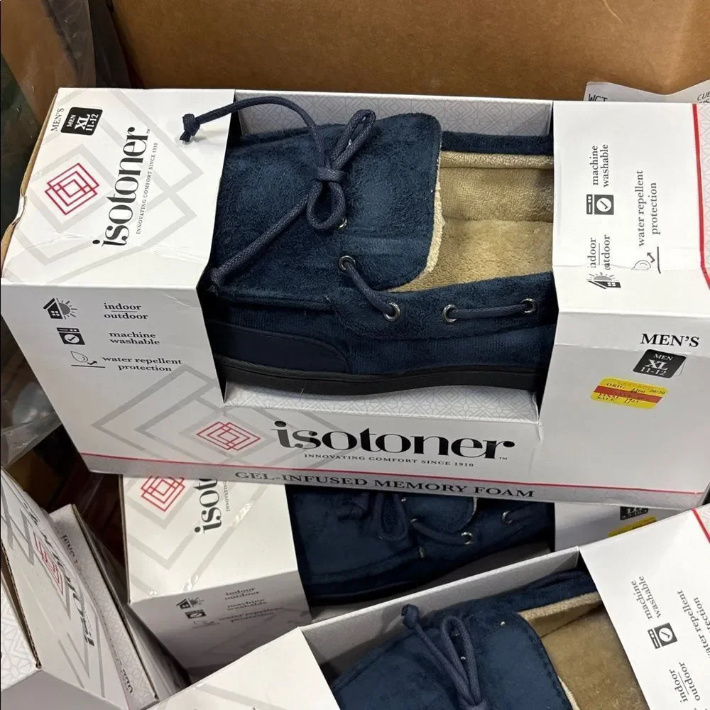 isotoner Men's Carter Boater Moc Slipper
